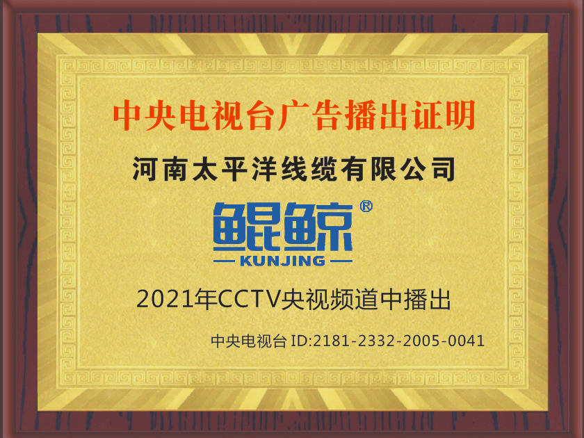电视台CCTV9广告播出证明